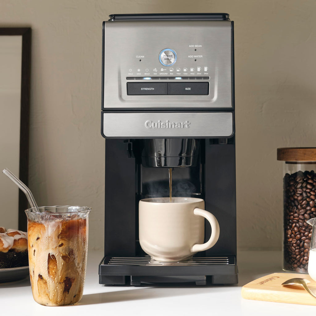 Grind and Brew Single Serve Coffee Maker, 6 Cup Sizes U976581