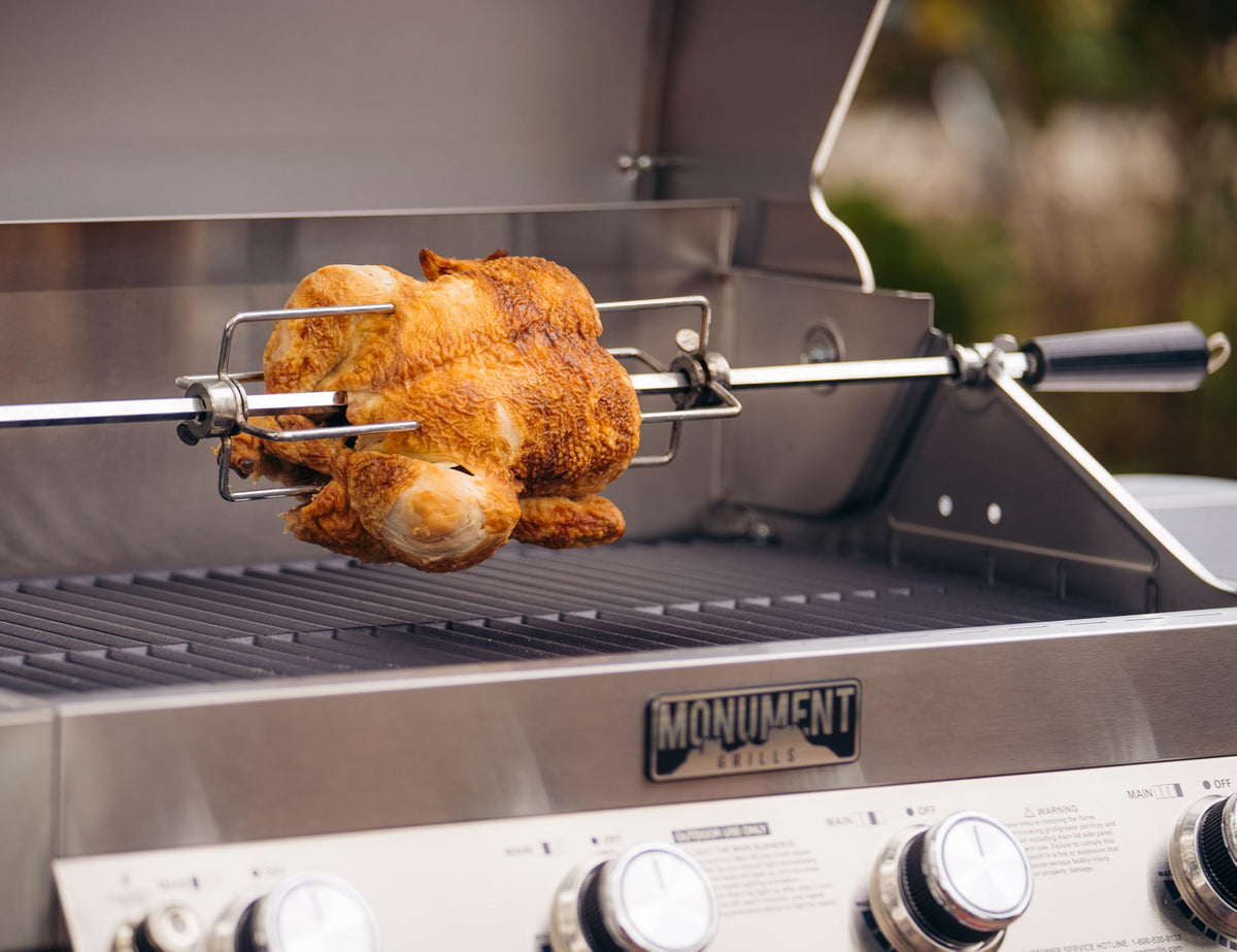 4-Burner Propane Gas Grill Stainless Steel with Side Burners K99744