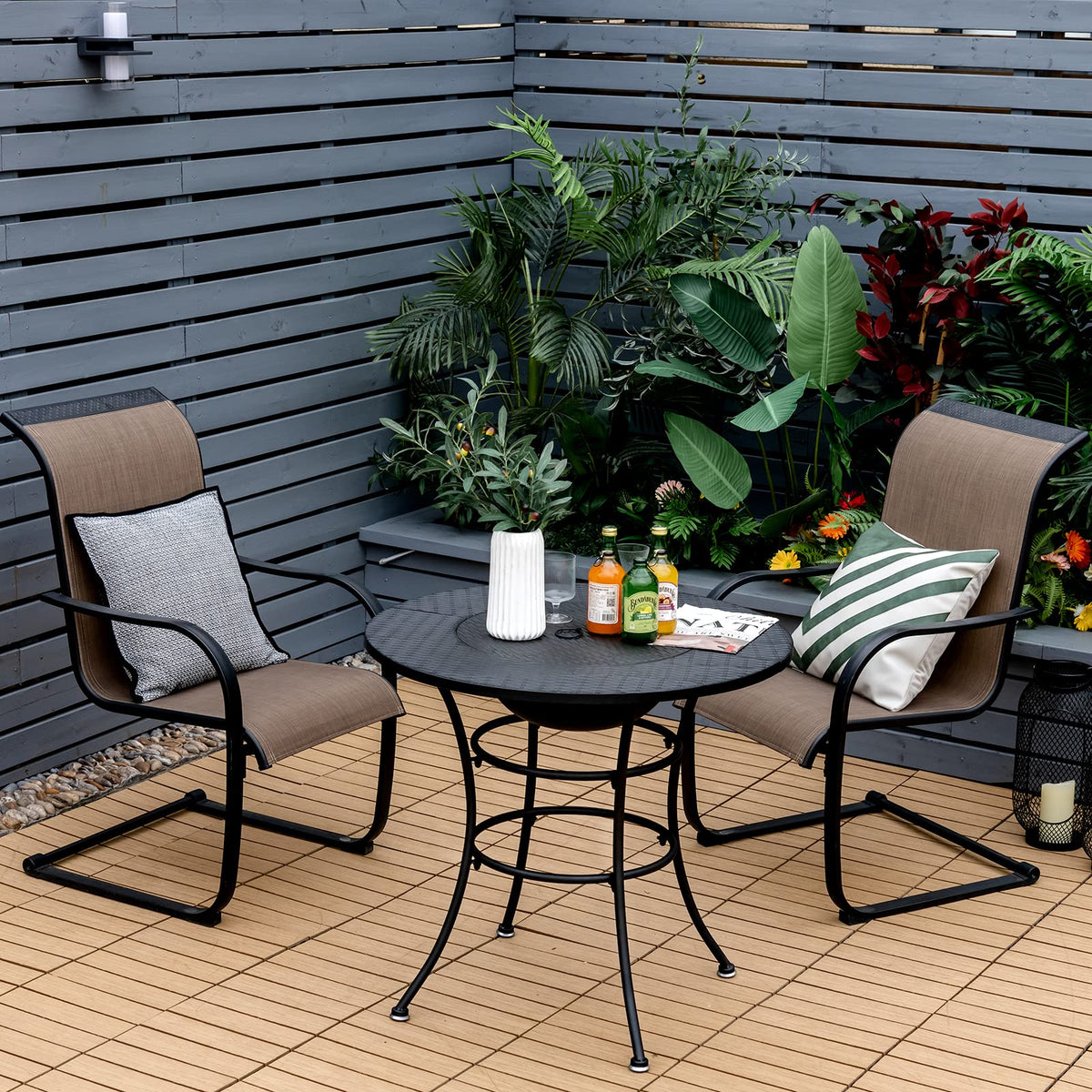 4-in-1 Outdoor Fire Pit Dining Table K3051
