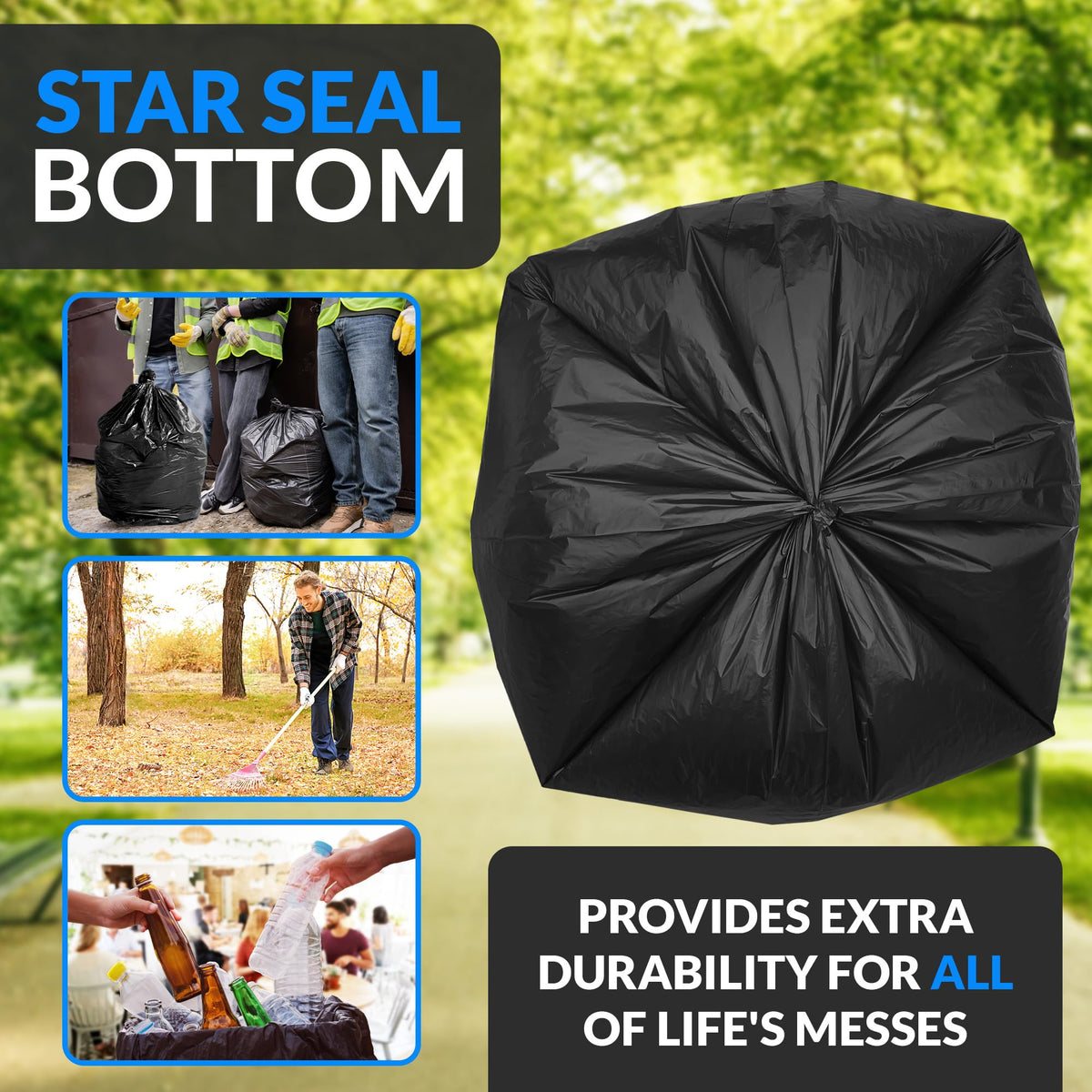 30 to 33 Gallon Heavy Duty Trash Bags H402674