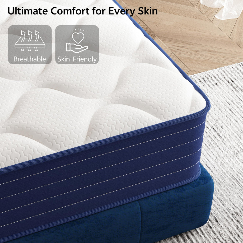 Full Size 12 Inch Hybrid Mattress with Pocket Spring & Memory Foam H978