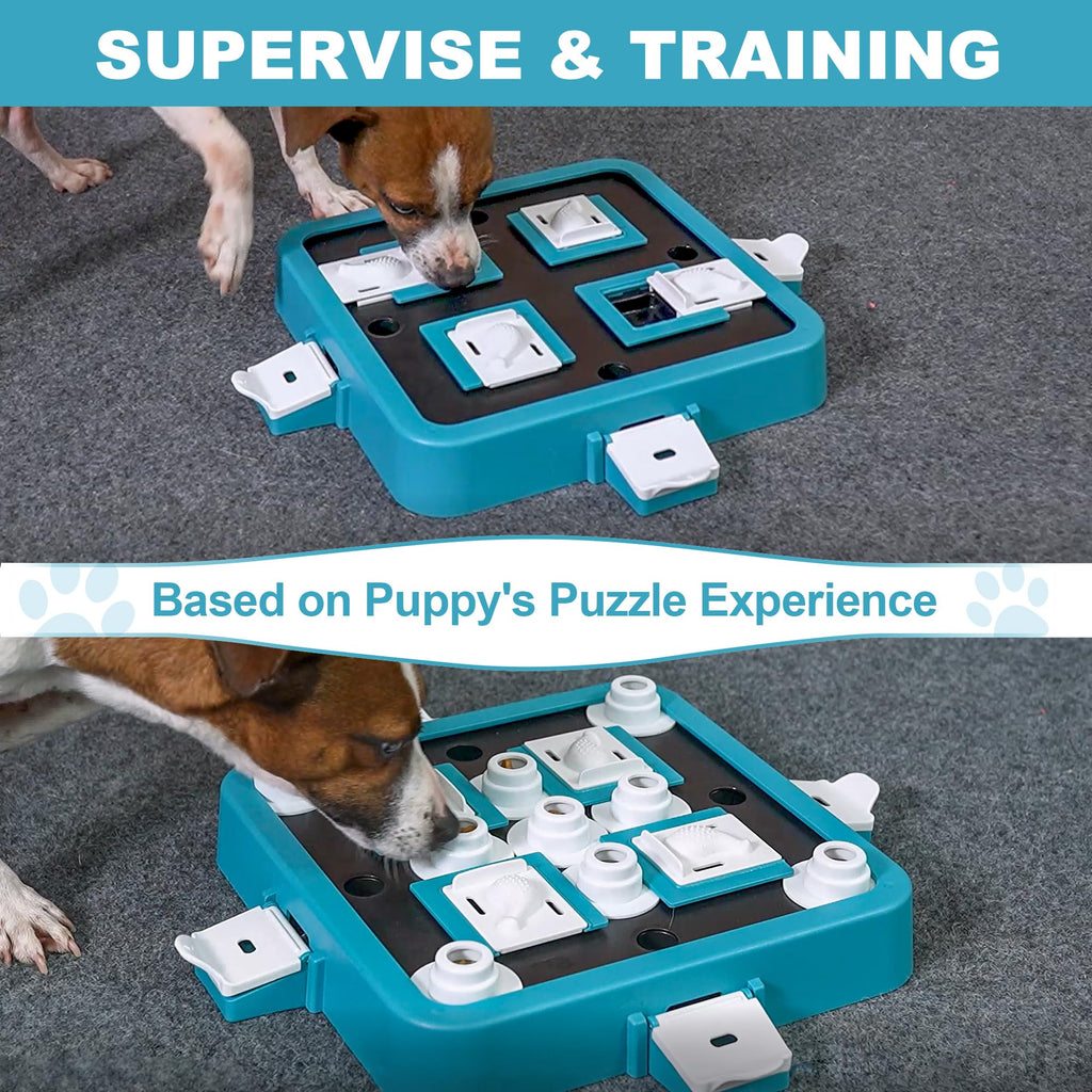 Dog Puzzle Toy Large Size Adjustable Levels Food Treat Game V418598