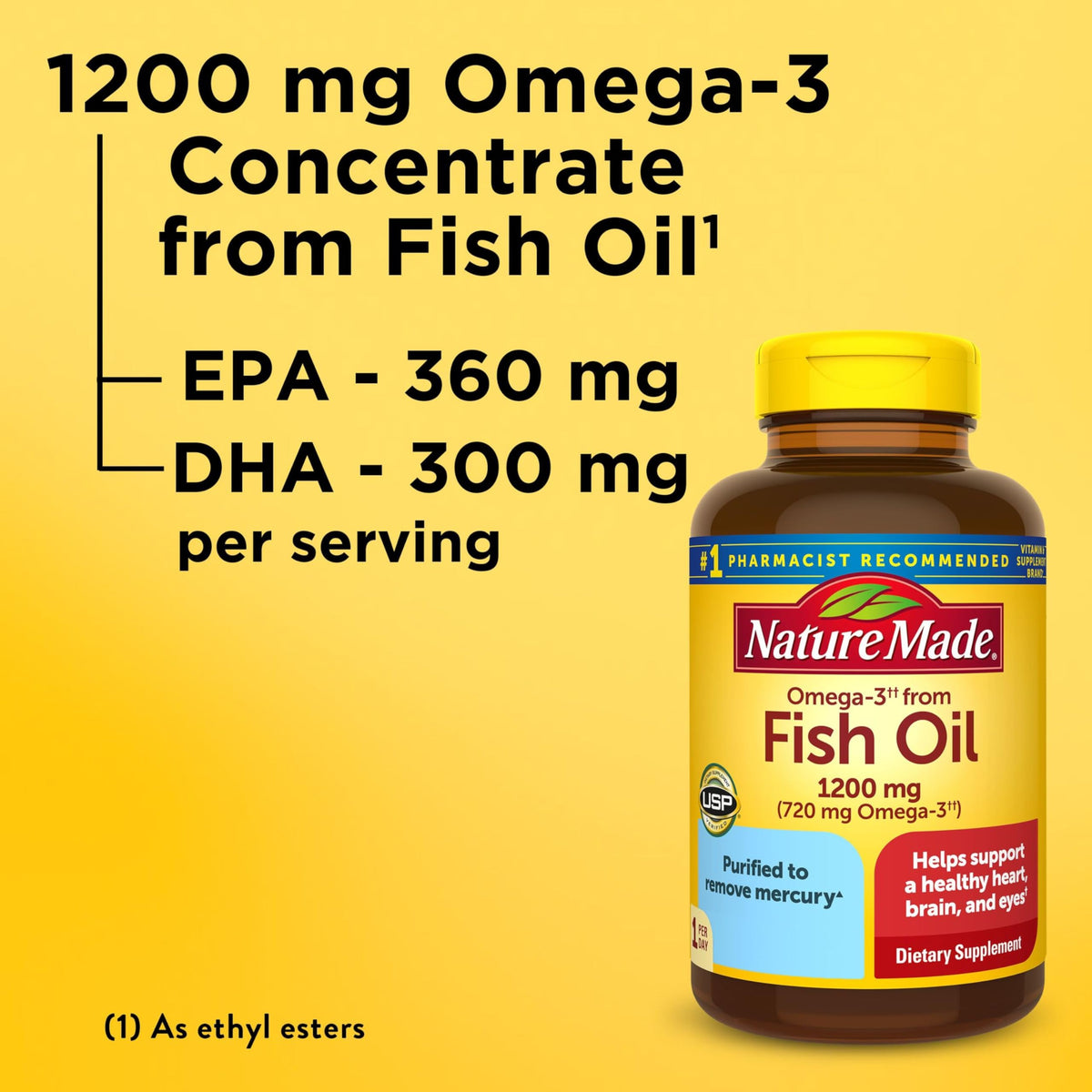 Fish Oil Omega 3 1200 mg Softgels C5099