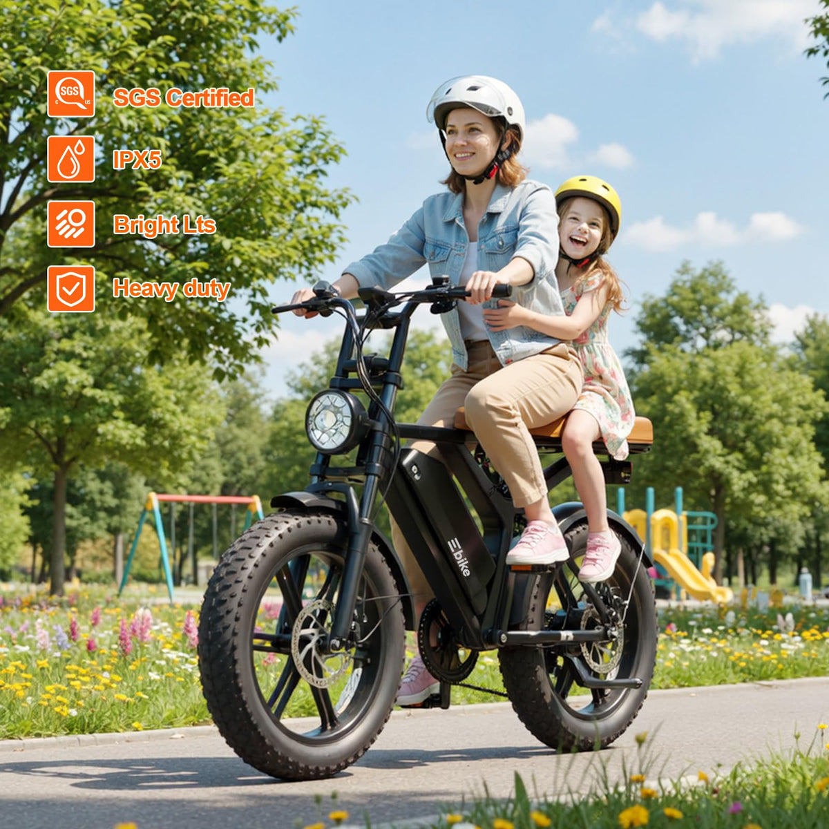 Electric Bike 48V 15 Ah Battery 2000W Peak Motor A967