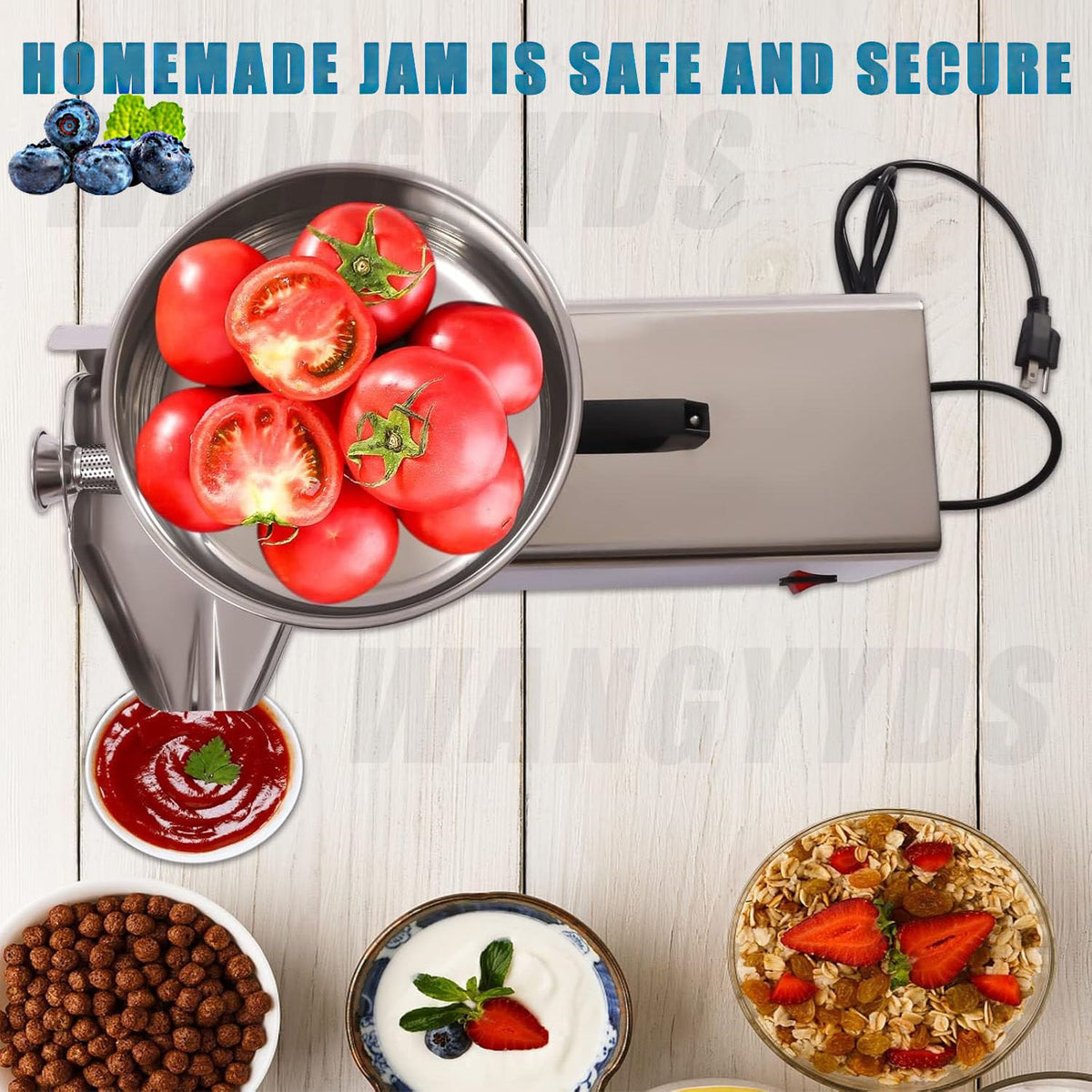 450W Electric Tomato Strainer Stainless Steel A4018
