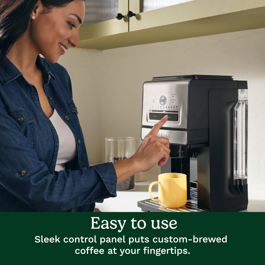 Grind and Brew Single Serve Coffee Maker, 6 Cup Sizes U976581