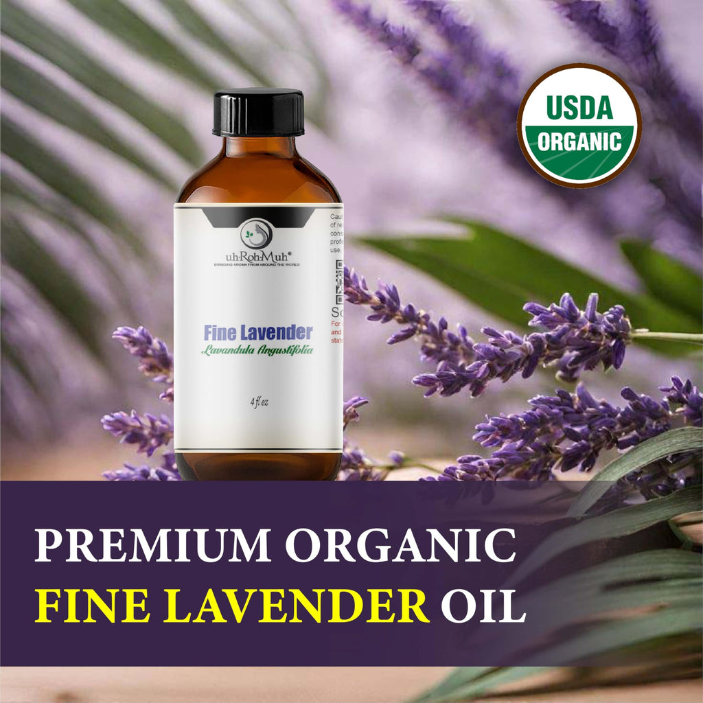 Organic Lavender Essential Oil 4 Fl Oz Q422