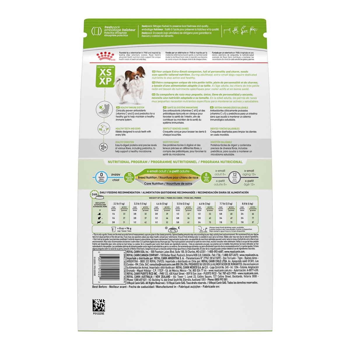 X-Small Adult Dry Dog Food 14 lb Bag F9891