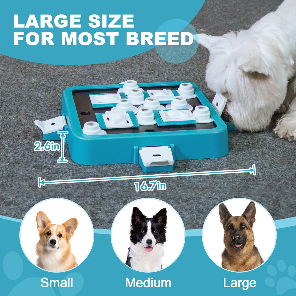 Dog Puzzle Toy Large Size Adjustable Levels Food Treat Game V418598
