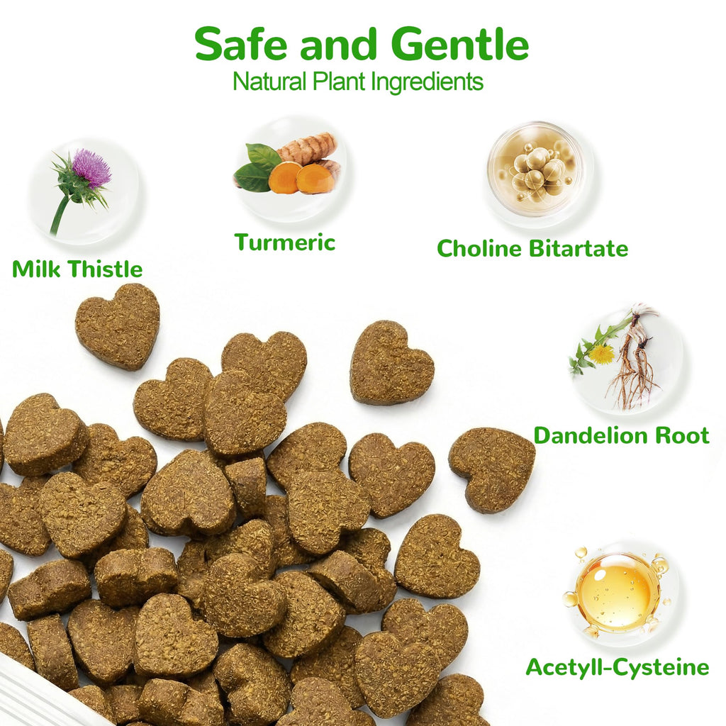 Dog Liver Support Supplement, Milk Thistle 200ct N797