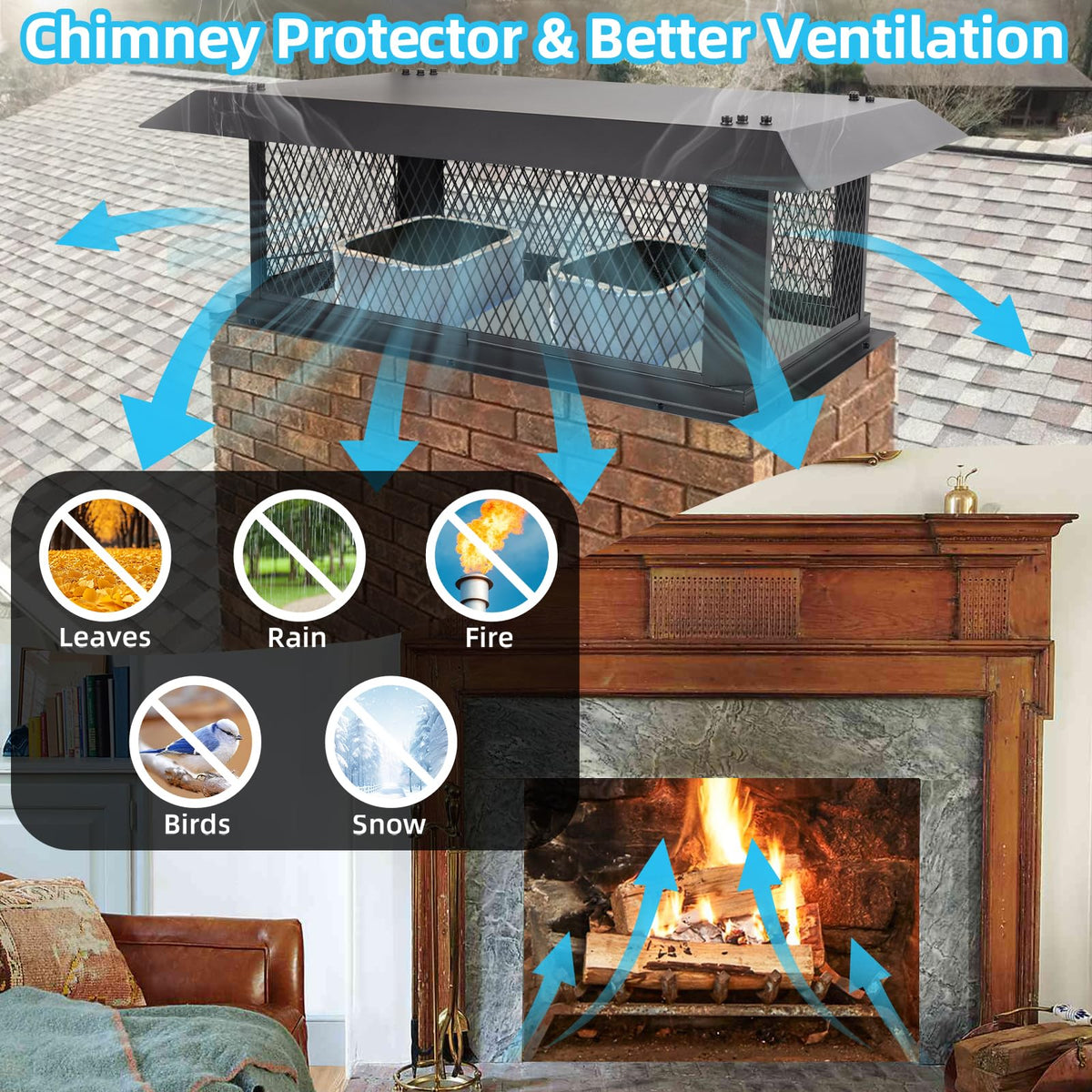 17" x 41" Chimney Cap C448302