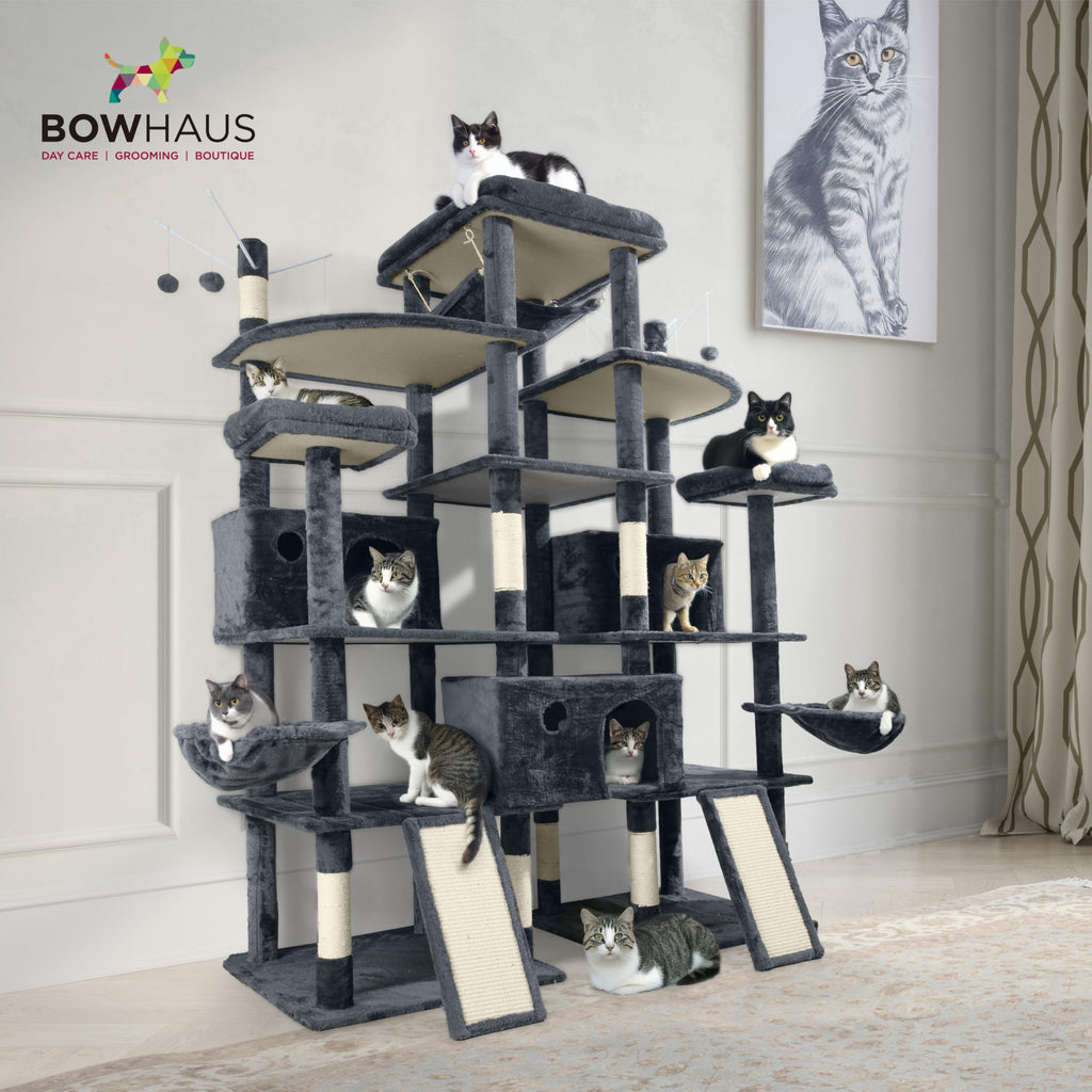 Extra Large 80-Inch Tall Cat Tree with Scratching Posts G731