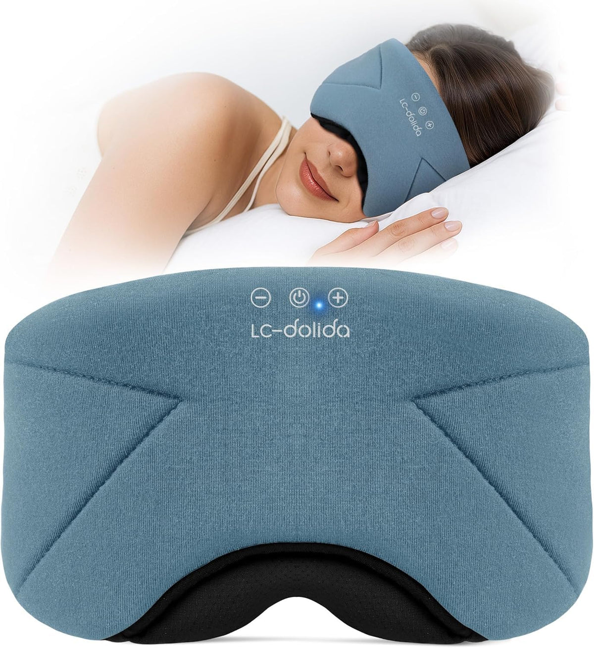 Soft Bamboo Cotton Bluetooth Sleep Mask with Headphones W728