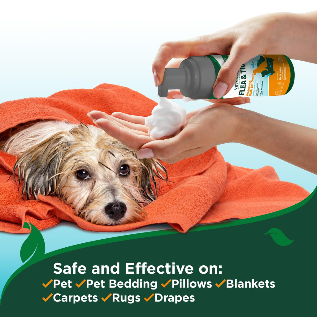 Waterless Flea & Tick Bath for Dogs 8 oz E418955