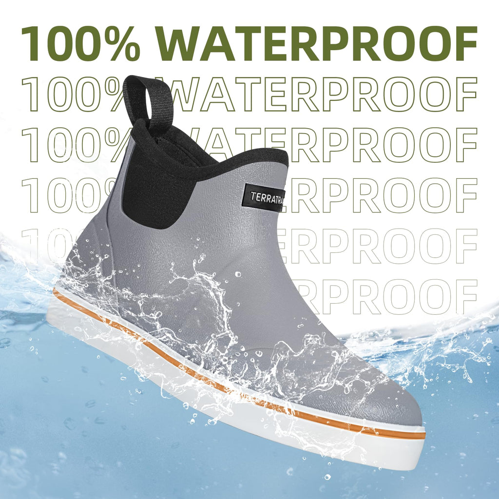 Waterproof Slip-On Ankle Deck Boots Z92058