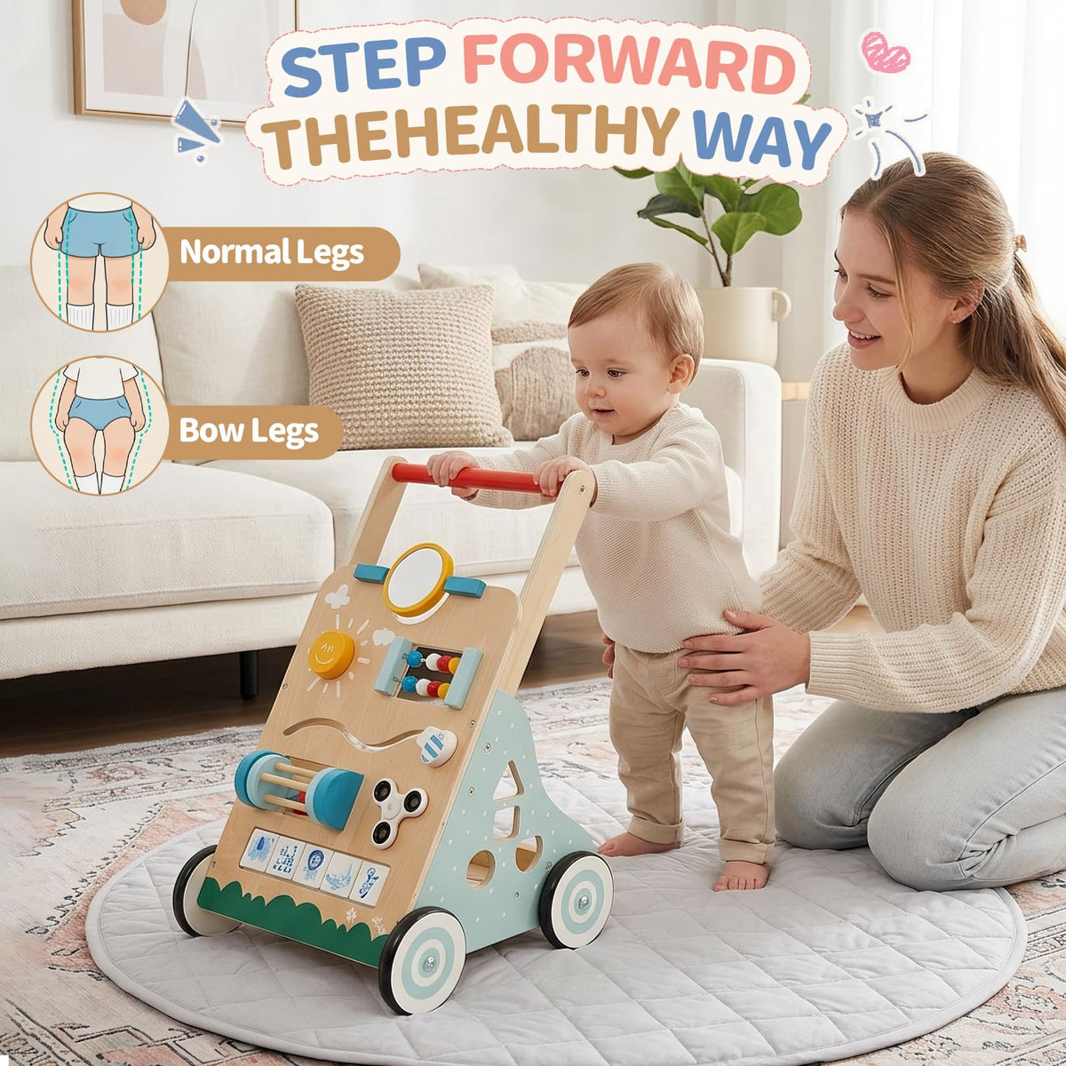 Wooden Baby Walker X96458