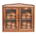 Brown Wooden Double Layer Bread Box U10377