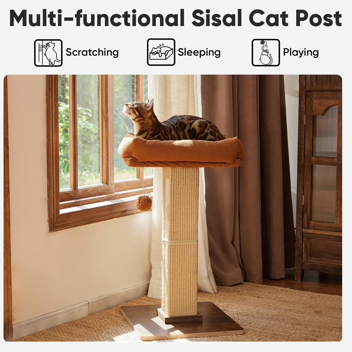Cat Scratching Post with Perch G2667