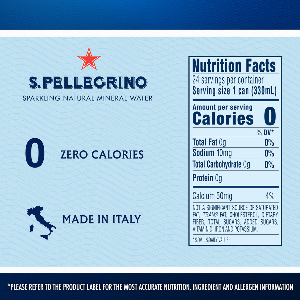 Sparkling Natural Mineral Water 11.15 Fl. Oz (Pack of 24) Z78348
