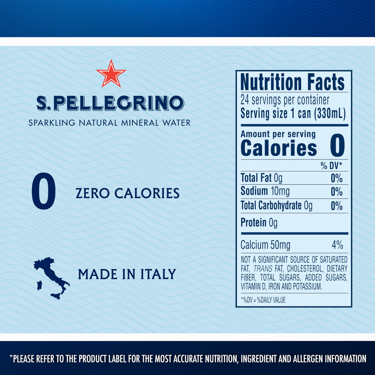 Sparkling Natural Mineral Water 11.15 Fl. Oz (Pack of 24) Z78348