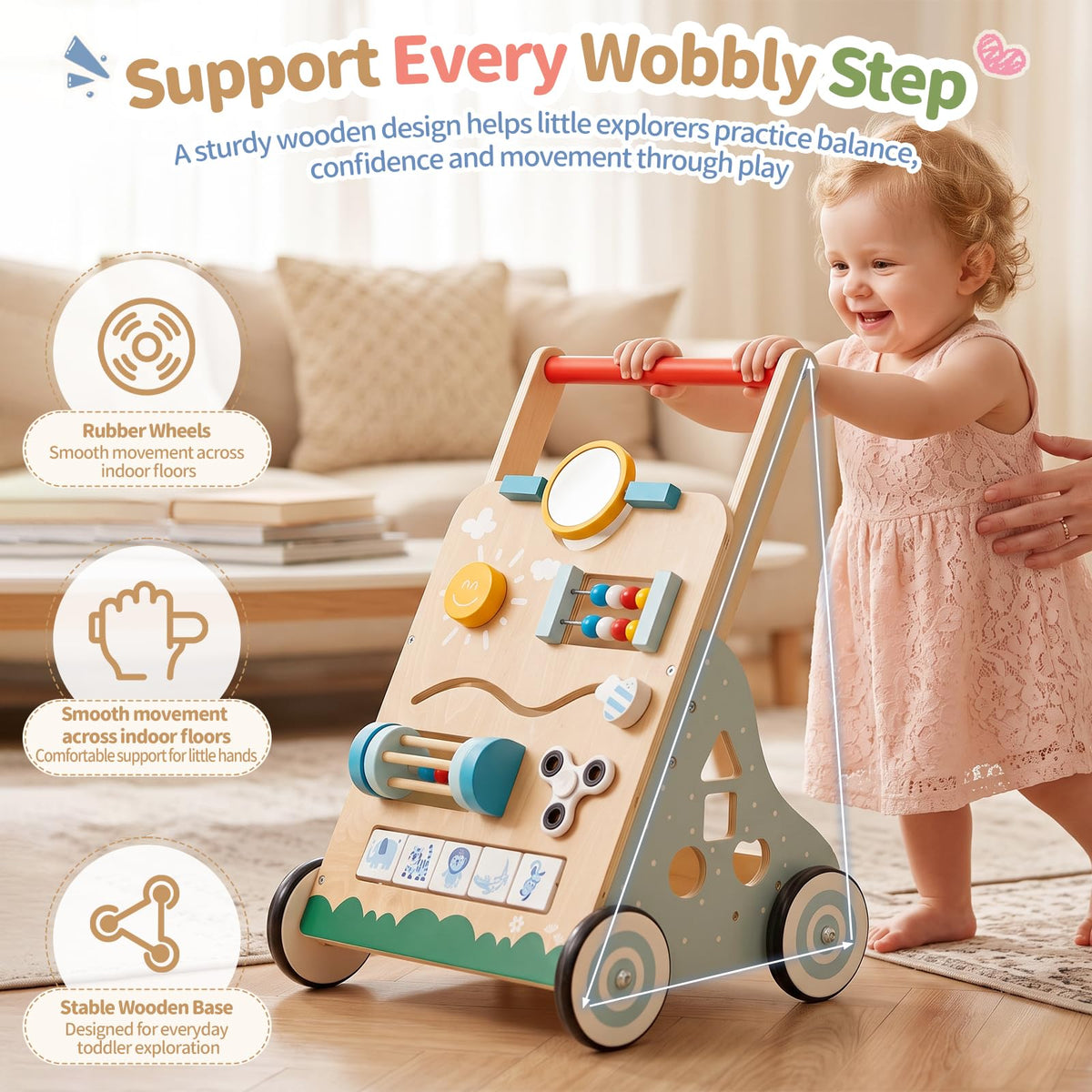 Wooden Baby Walker X96458