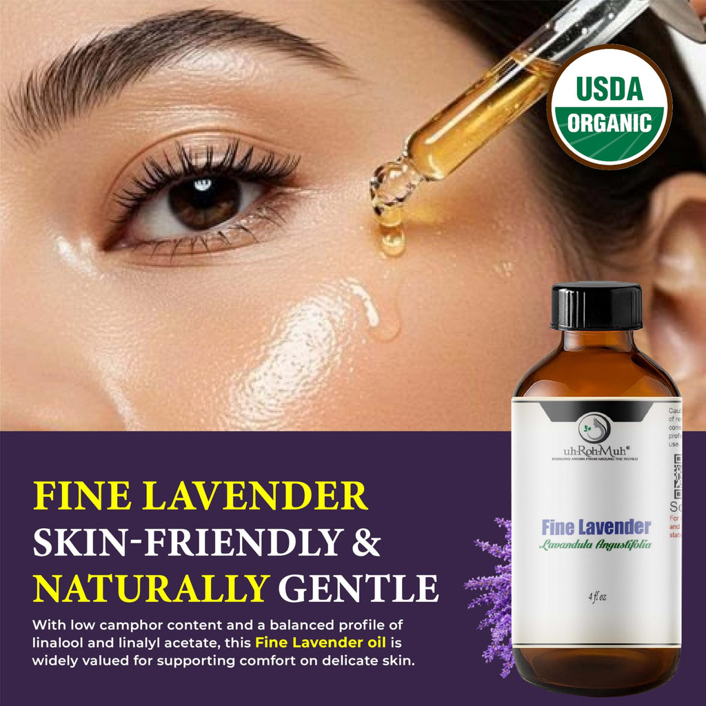 Organic Lavender Essential Oil 4 Fl Oz Q422