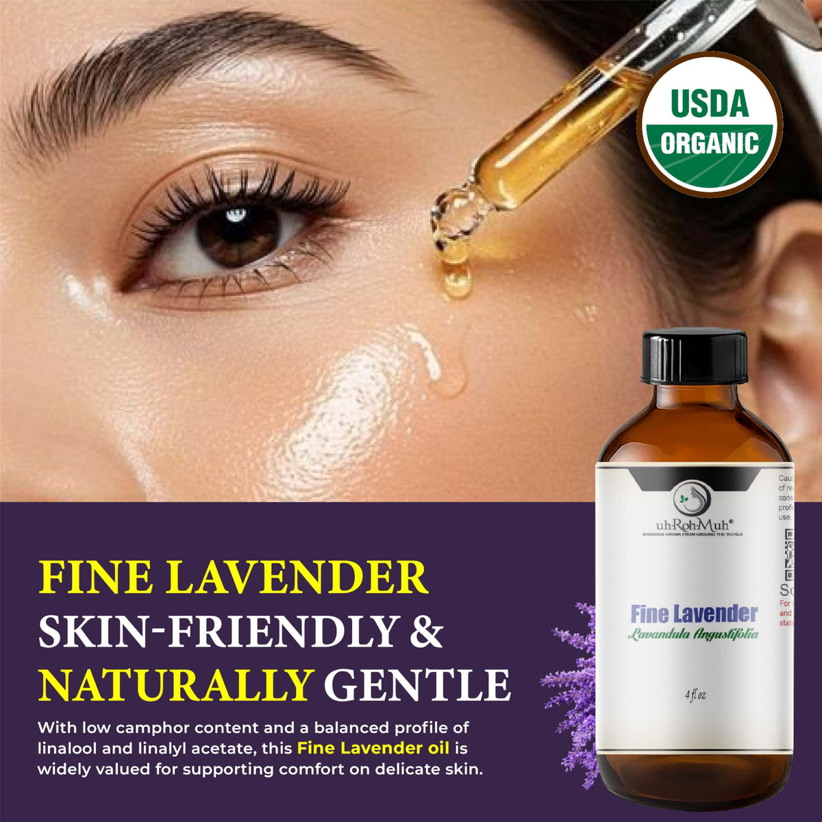 Organic Lavender Essential Oil 4 Fl Oz Q422