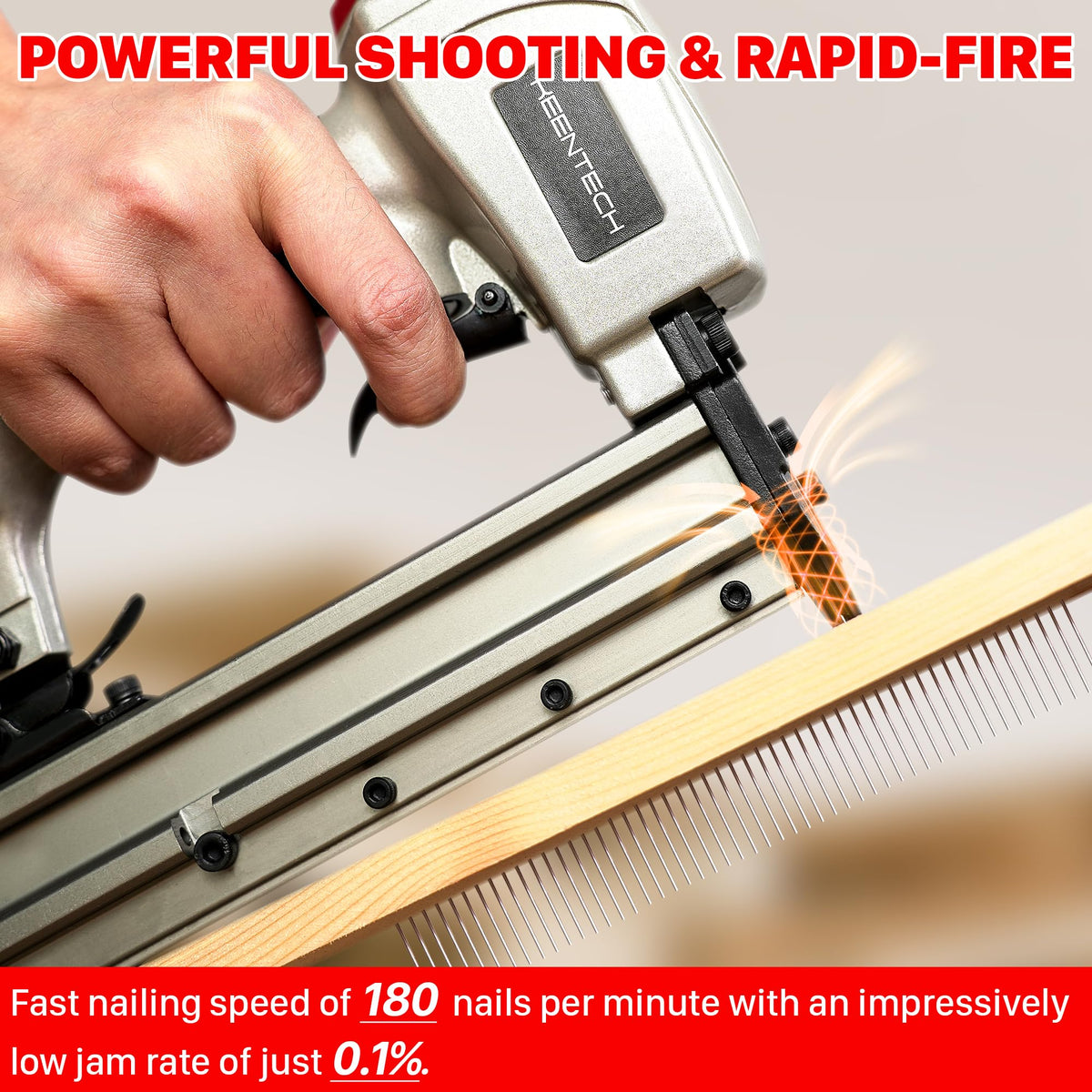 Pneumatic Pin Nailer 23 Gauge with 2160pcs Pin Nails A8176