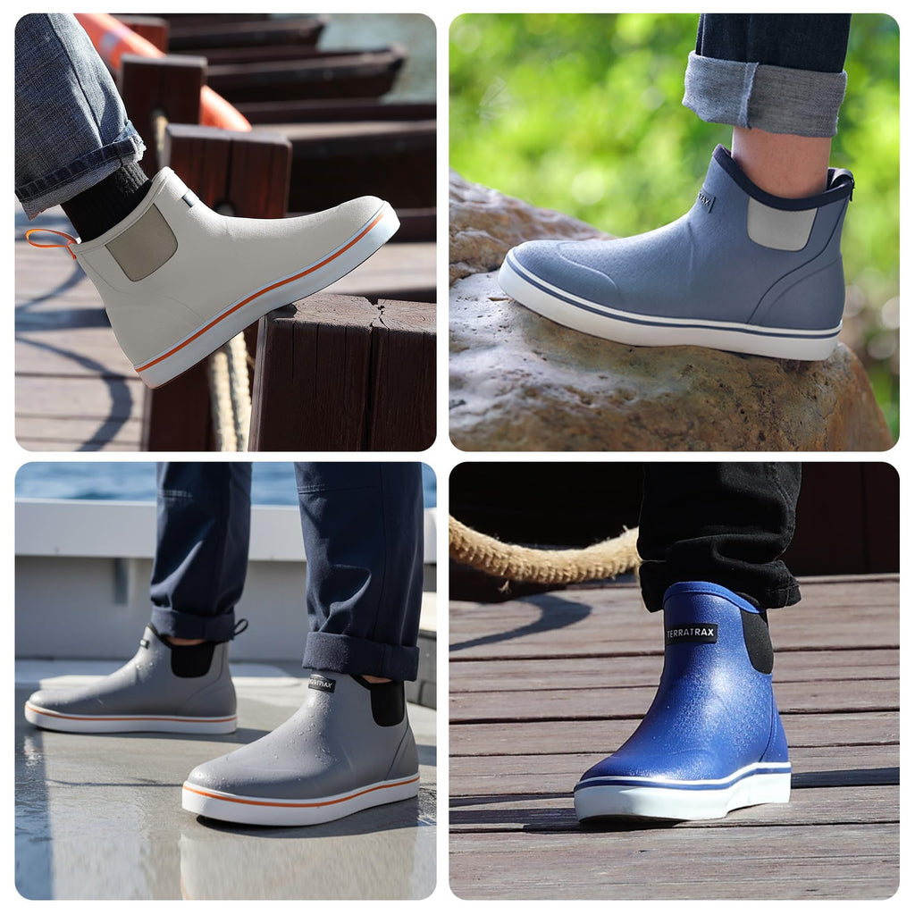 Waterproof Slip-On Ankle Deck Boots Z92058