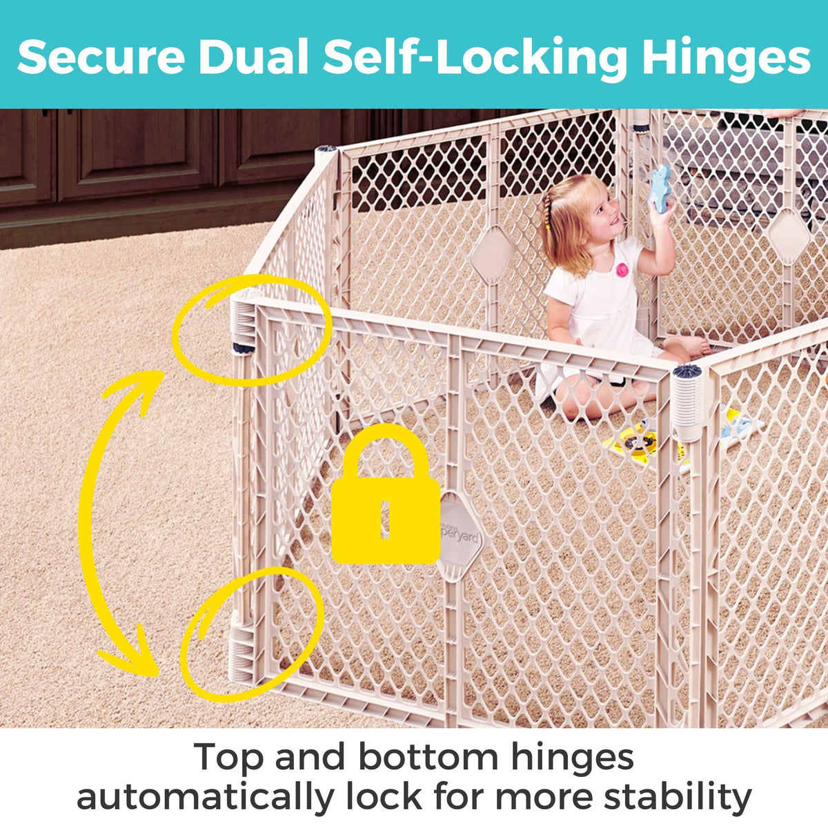 6-Panel Baby Playard F635