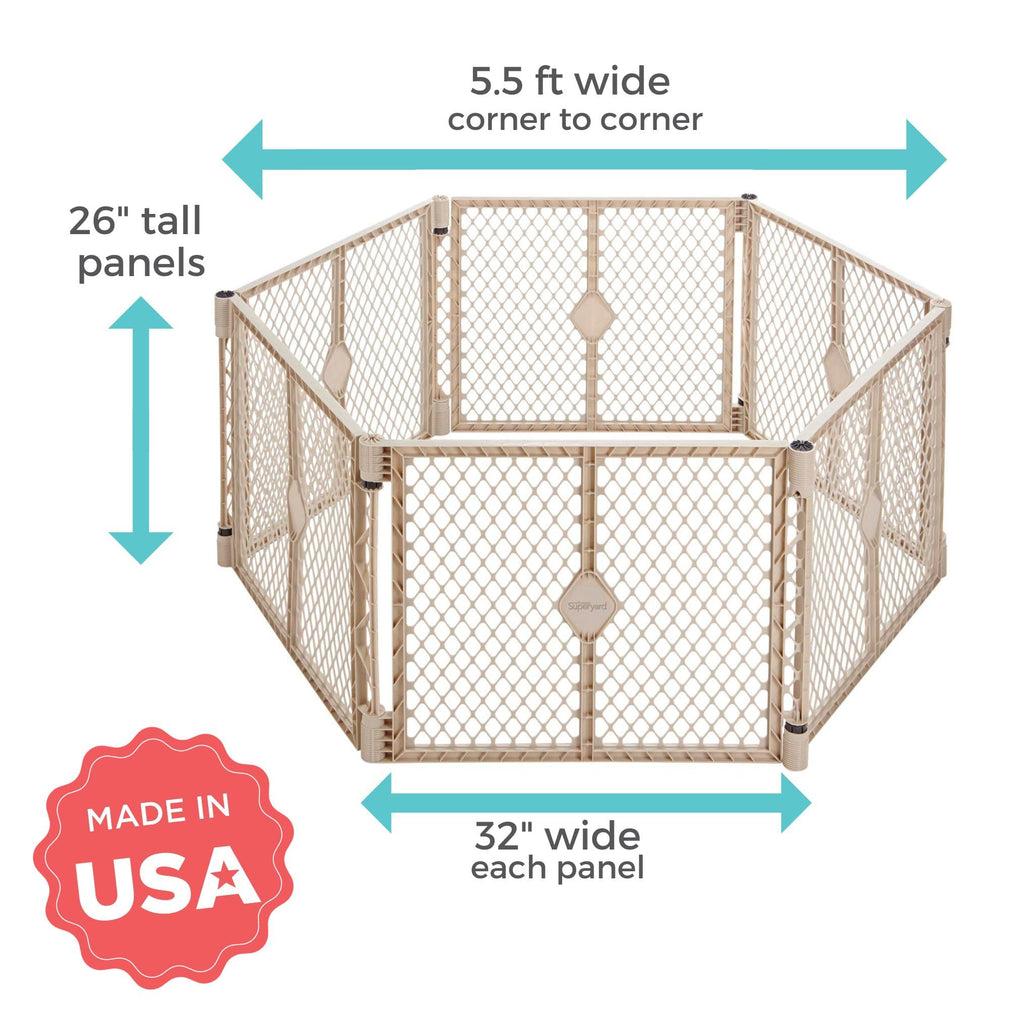 6-Panel Baby Playard F635
