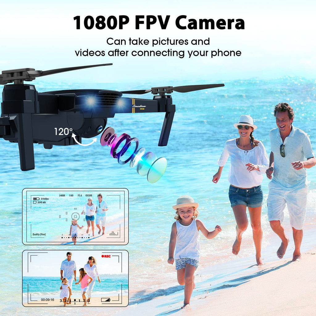 Foldable RC Quadcopter Drone with 1080P Camera P618