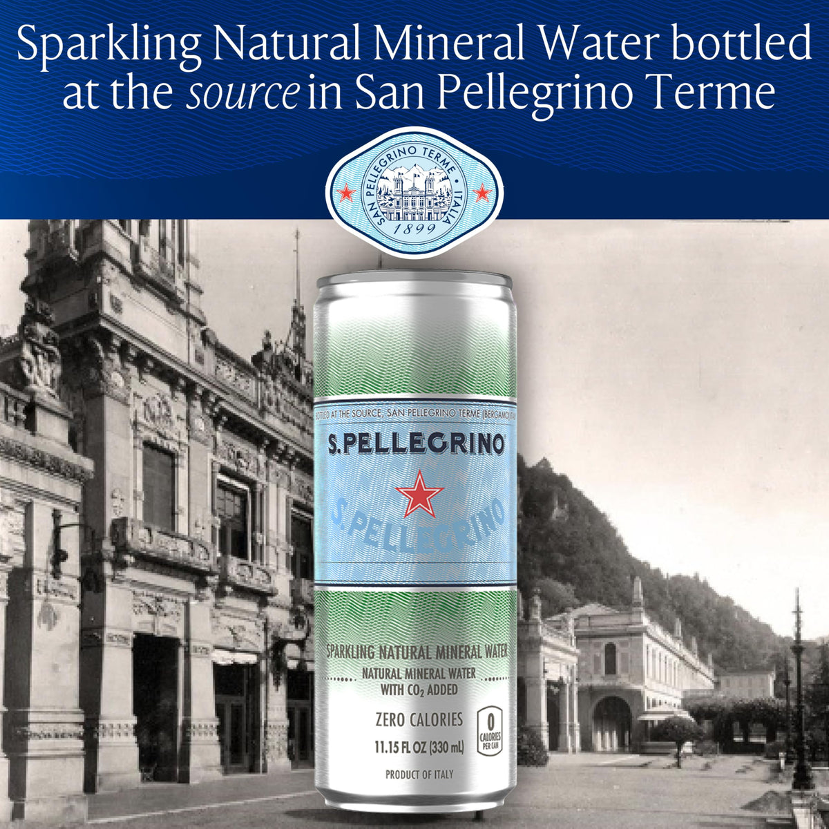 Sparkling Natural Mineral Water 11.15 Fl. Oz (Pack of 24) Z78348
