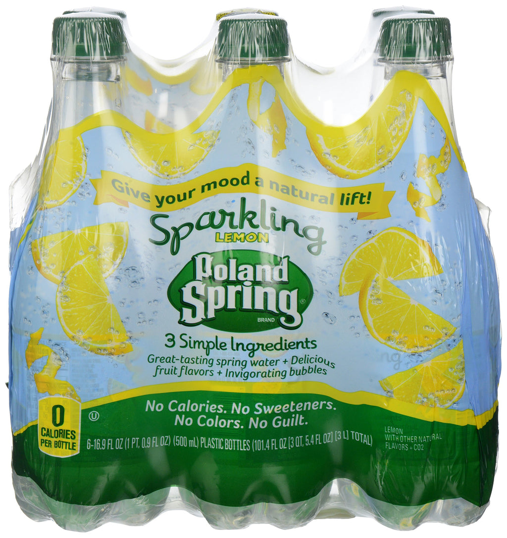 Sparkling Spring Water Lemon 16.9 oz 24 Count S842