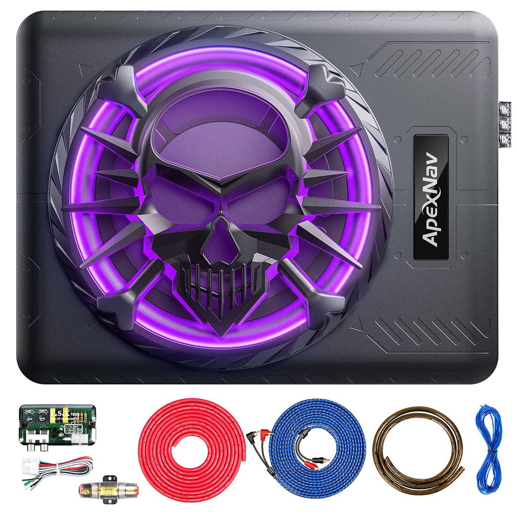 1200W Under Seat Car Subwoofer with LED Ambient Light P1097