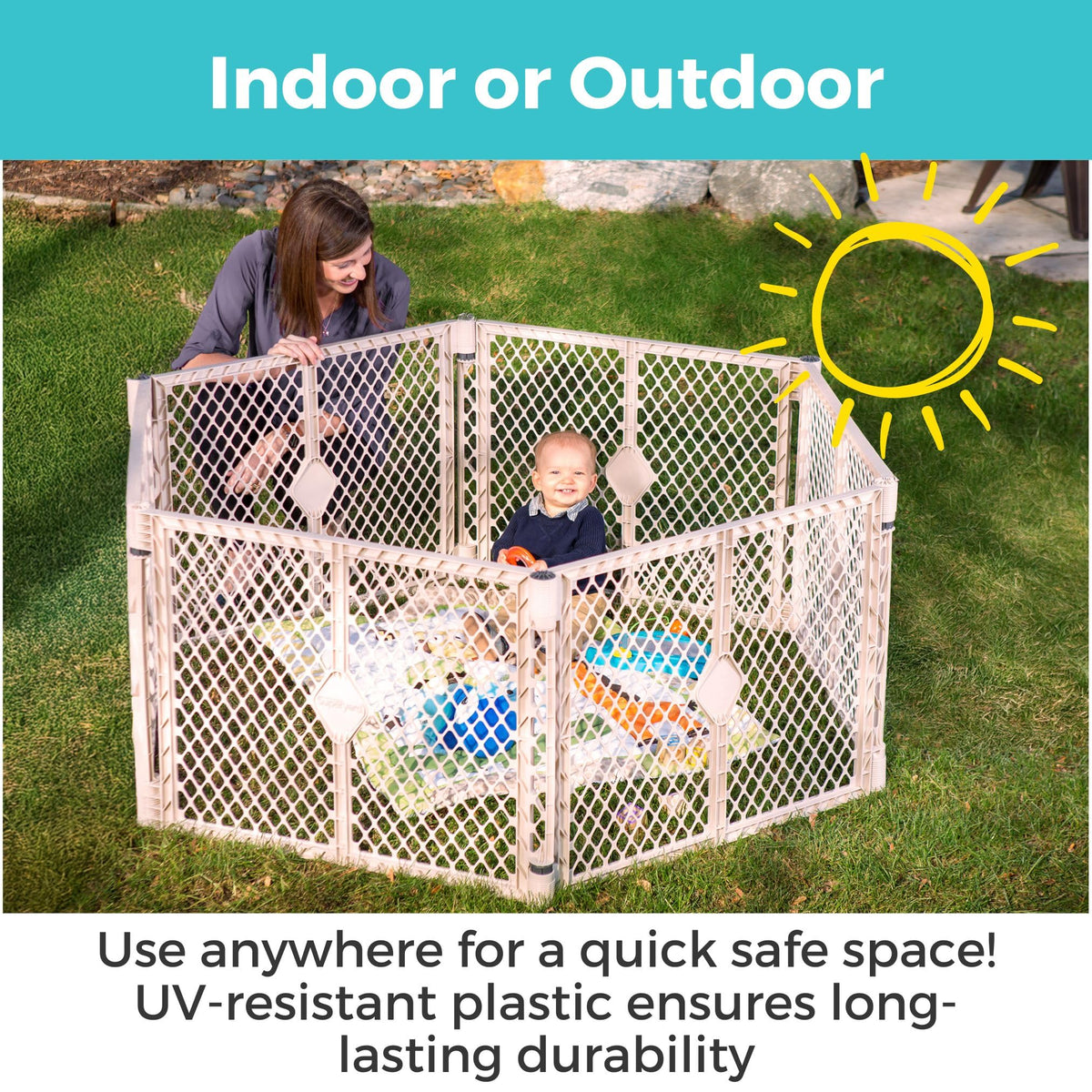 6-Panel Baby Playard F635