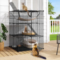 3-Tier Metal Cat Cage Indoor Enclosure O508905