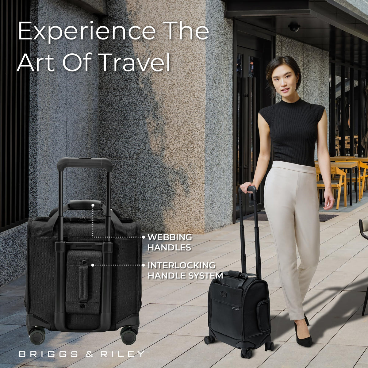 Black Softside Carry On Spinner Luggage I5552